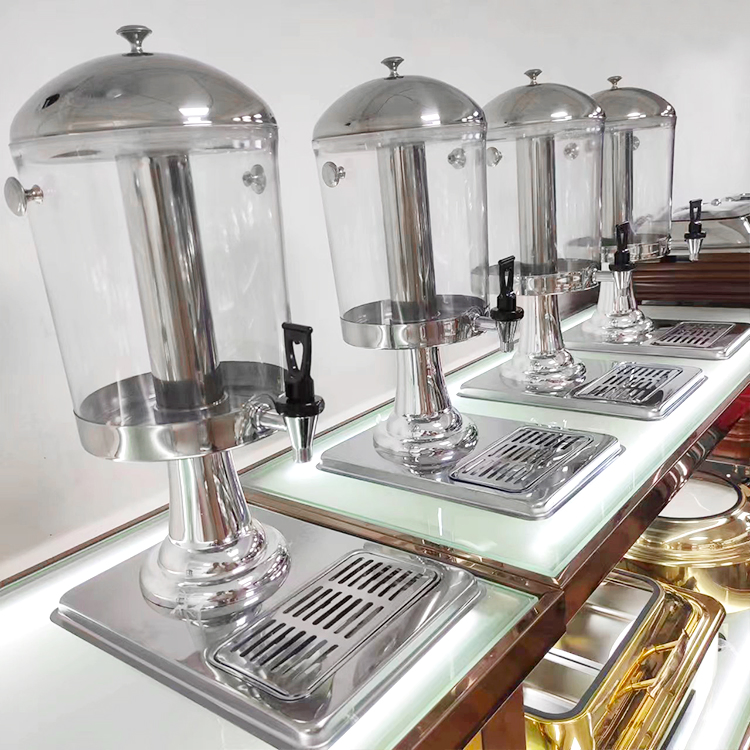 Hotel 8L Stainless Steel Single Juice Drink Dispenser Buffet Juice Dispenser