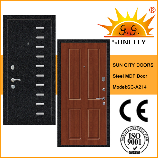 Стальная бронированная дверь с шпоном SC-A214