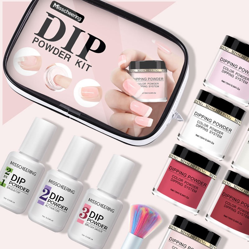 Wholesale Fast Drying 3 in 1 Nude Color Dipping Powder Acrylic Nail Powder for Nail Art