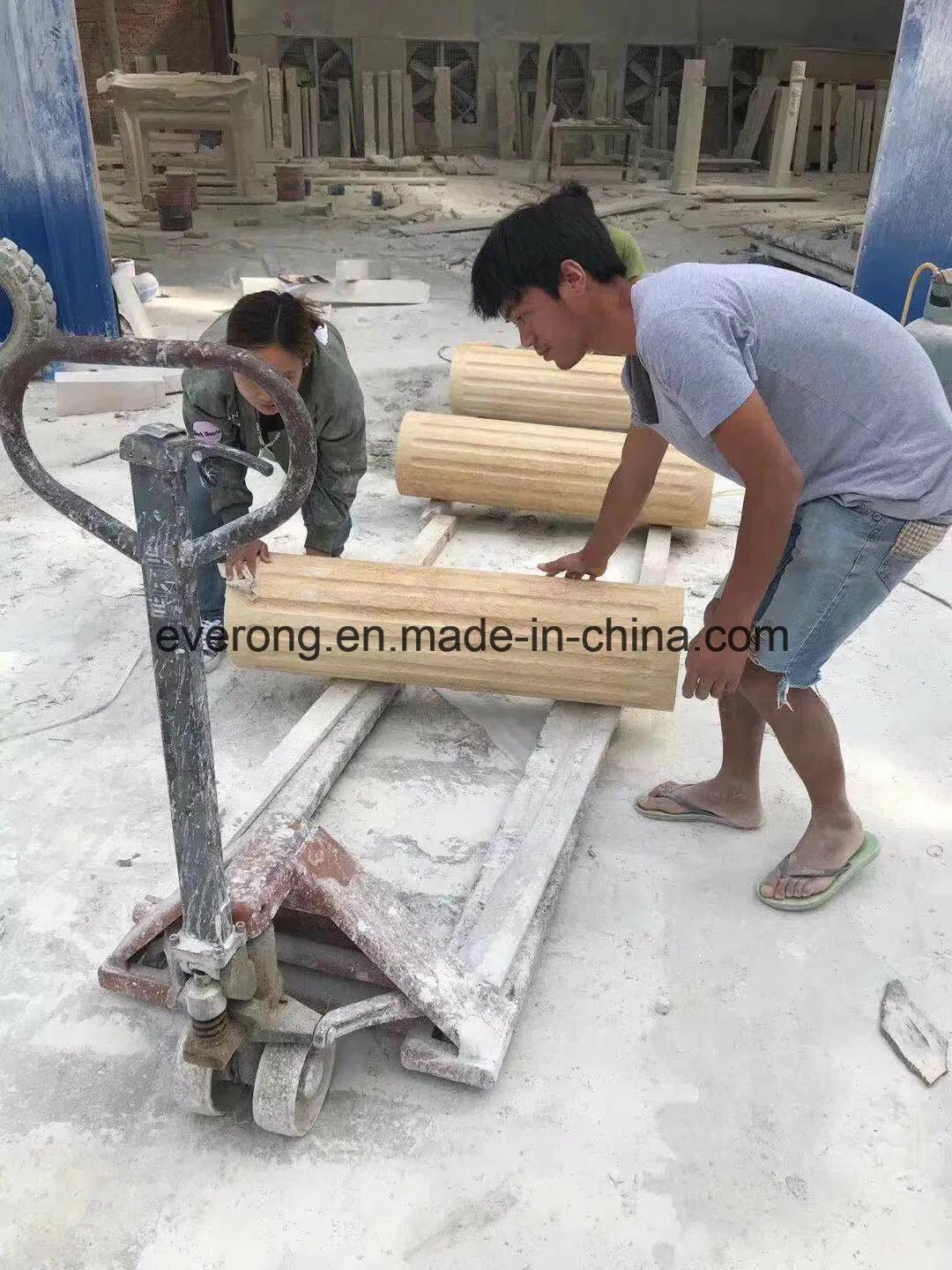 Good Carving Base, Roman Column with Stone Marble Granite Sandstone