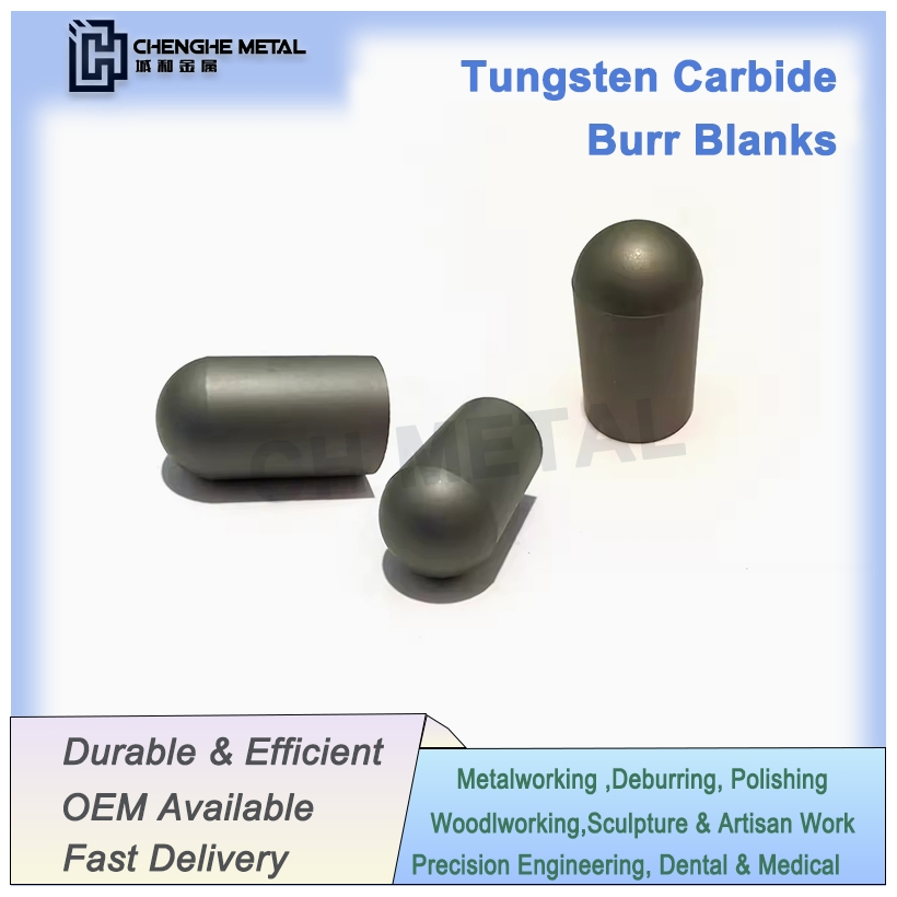 China Manufacturer Supplies High-Quality Tungsten Carbide Burr Blanks with Global Standards
