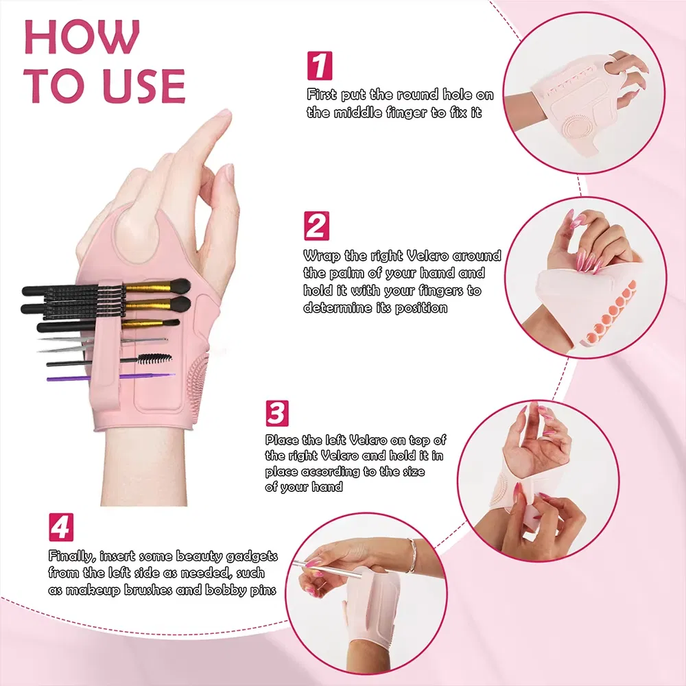 Makeup Palette Silicone Wristband Multifunctional Makeup Wrist Strap Wbb29099