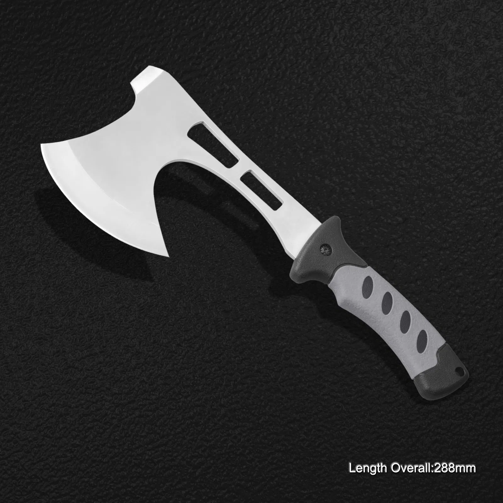Stainless Steel Multi Function Axe with Rubber Handle (#8444)