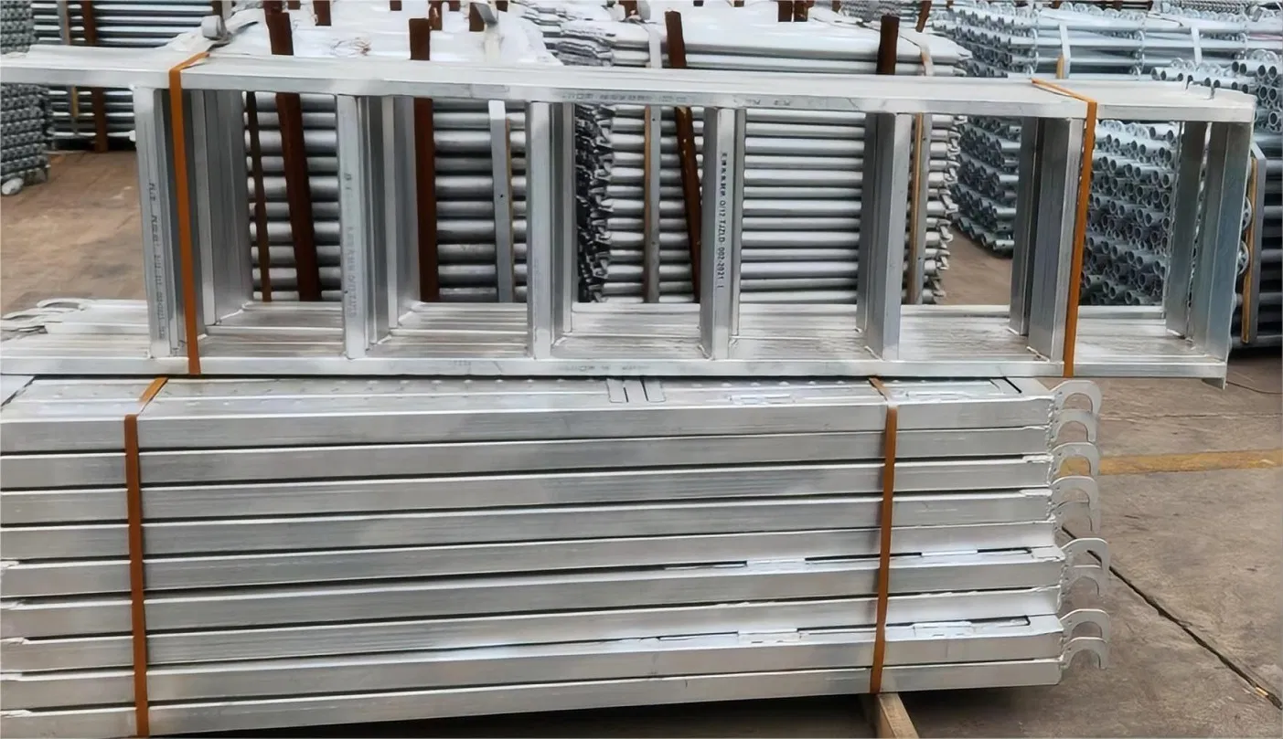 Steel Access Scaffold Step Ladder with Hook and Handrail for Parts Construction