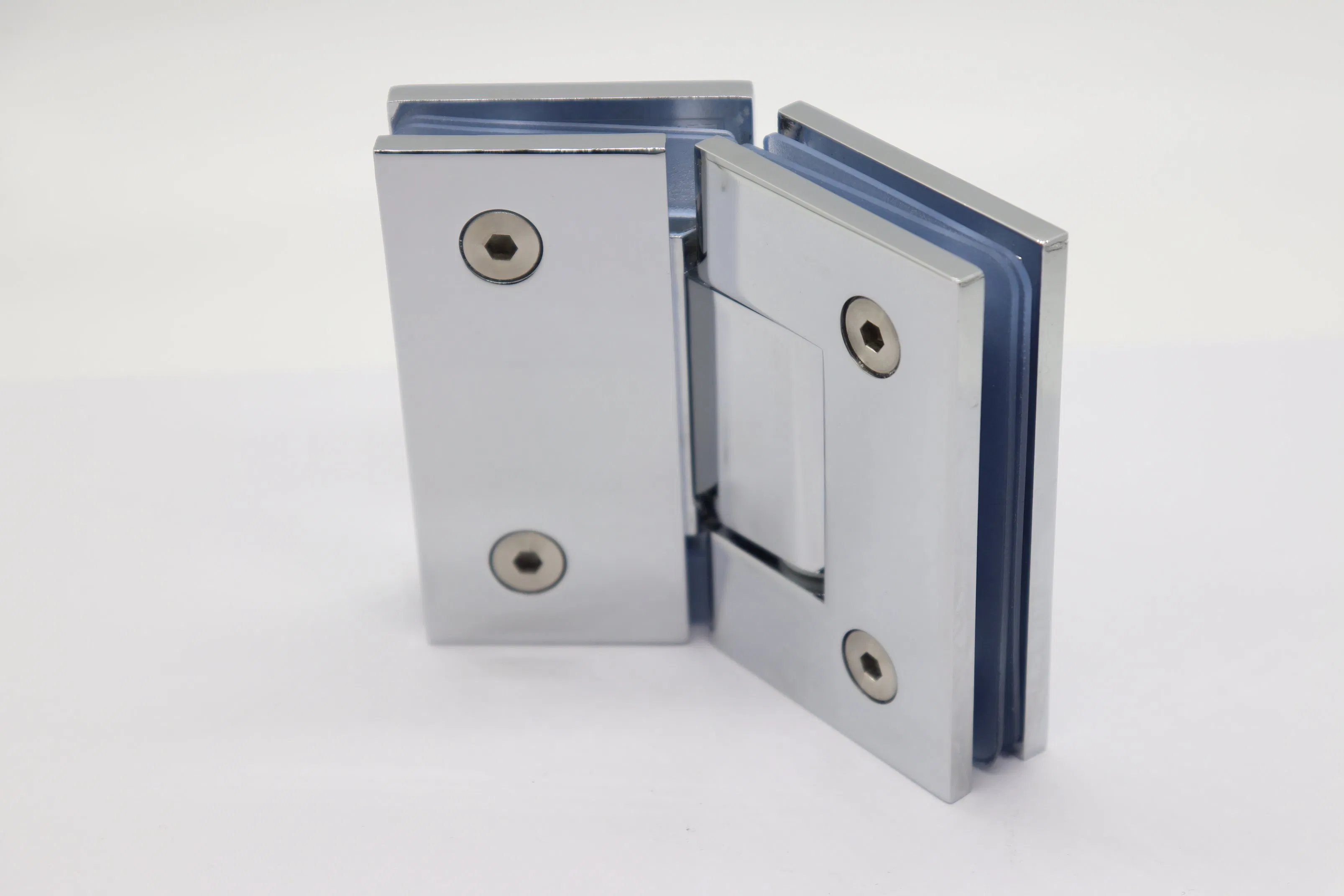 Durable Square Stained Glass Shower Door Hinge for Elegant Spaces