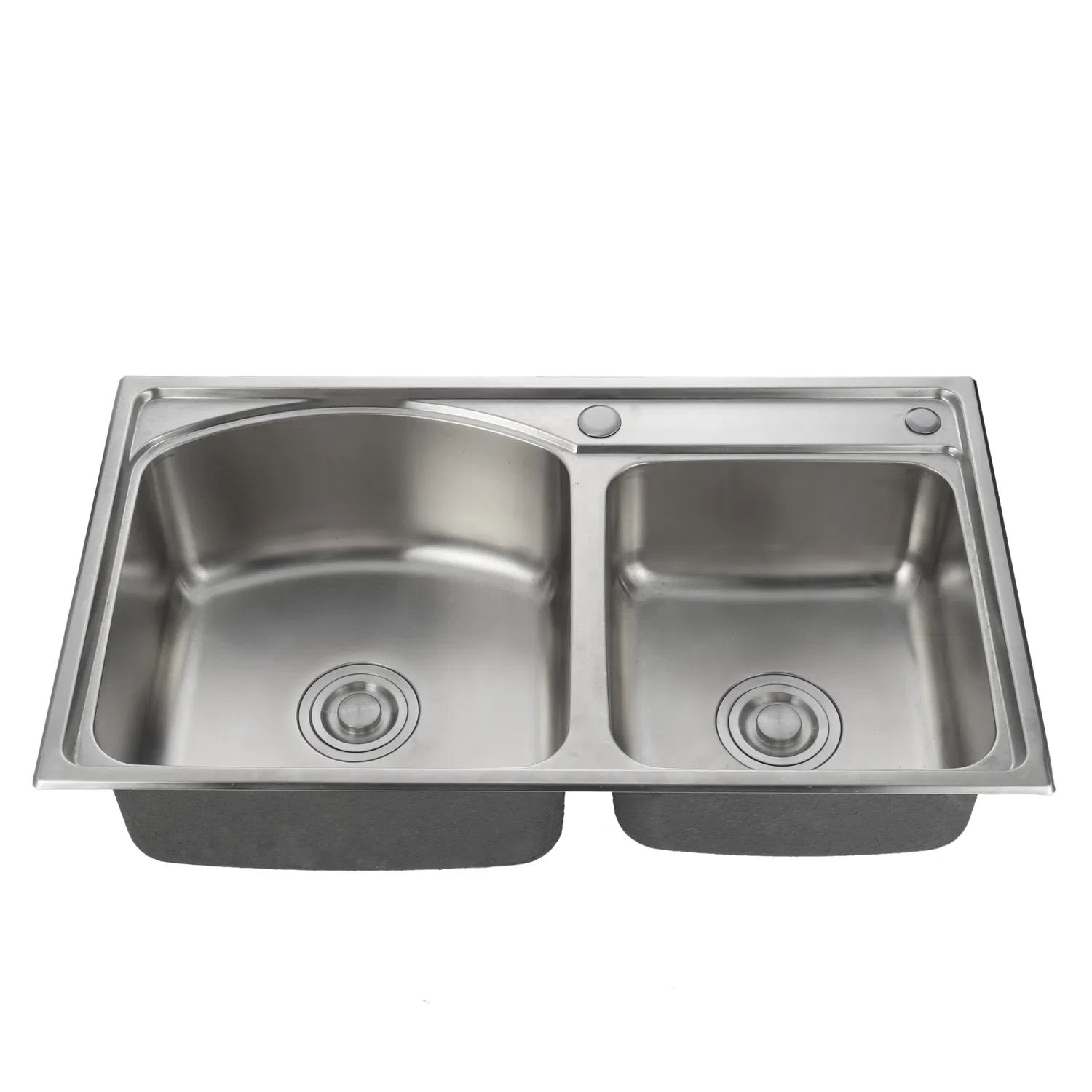 Kitchen Stainless Steel Double Bowl Sink (7241L)