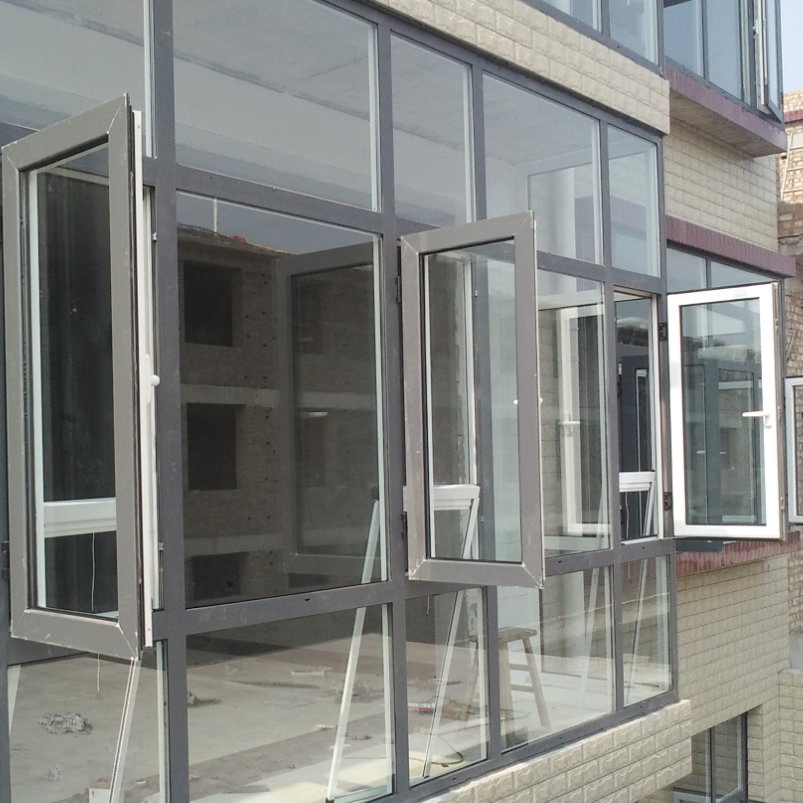 Triple Glazed Casement House Aluminium Window Profile