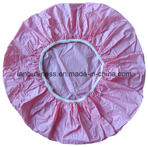 Pure Color PVC Single-Layer Shower Cap
