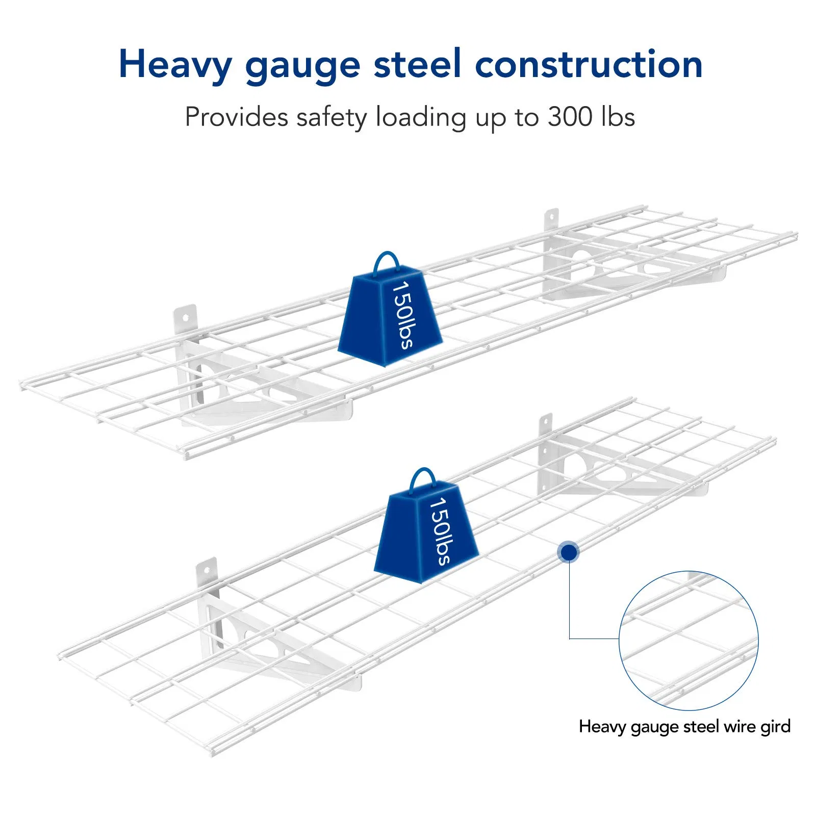 14" Deep Wall Mounted Cantilever Brackets Adjustable Residential Shelving Storage Racking