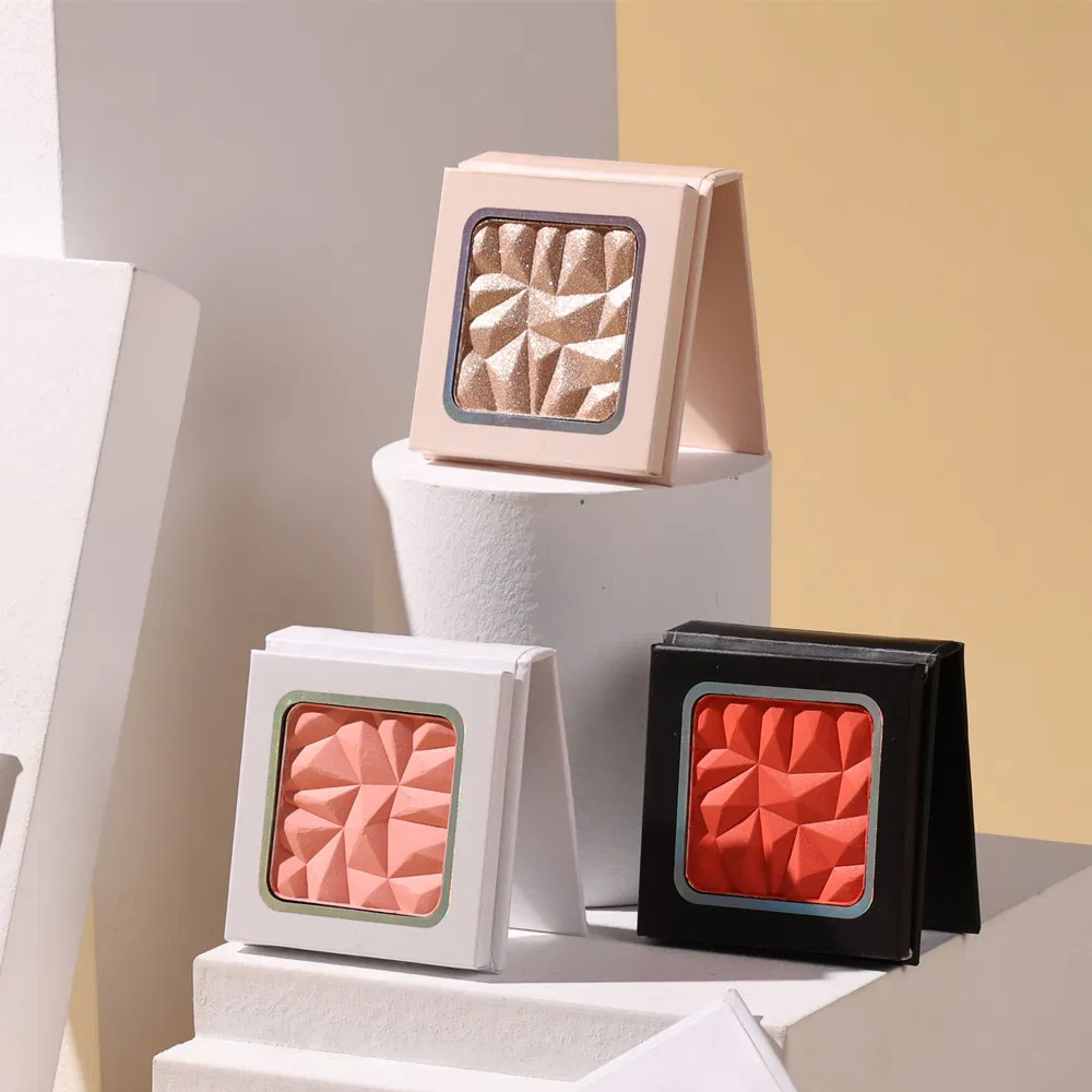 Multicolored Sparkly Diamonds Bloom Facial Powder Blush Ginger Rouge Cosmetic Powder