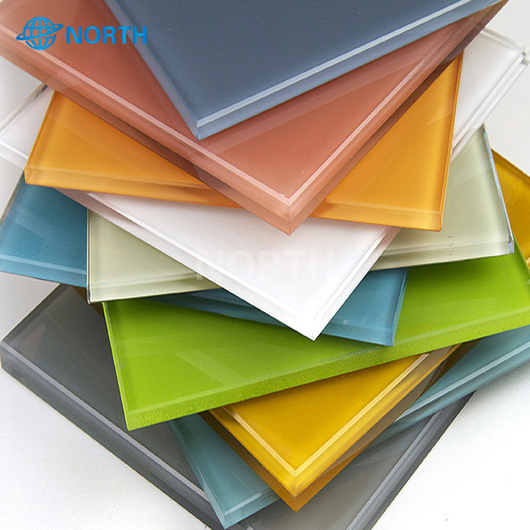 4mm 5mm 6mm 8mm Lacqured Glass Back Painted Stained Glass for Splash Resist Board