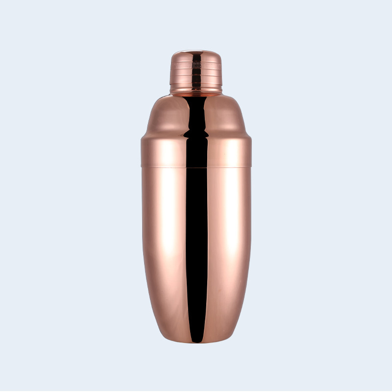 Шейкер для коктейлей 28 унций, нержавеющая сталь, розовое золото
