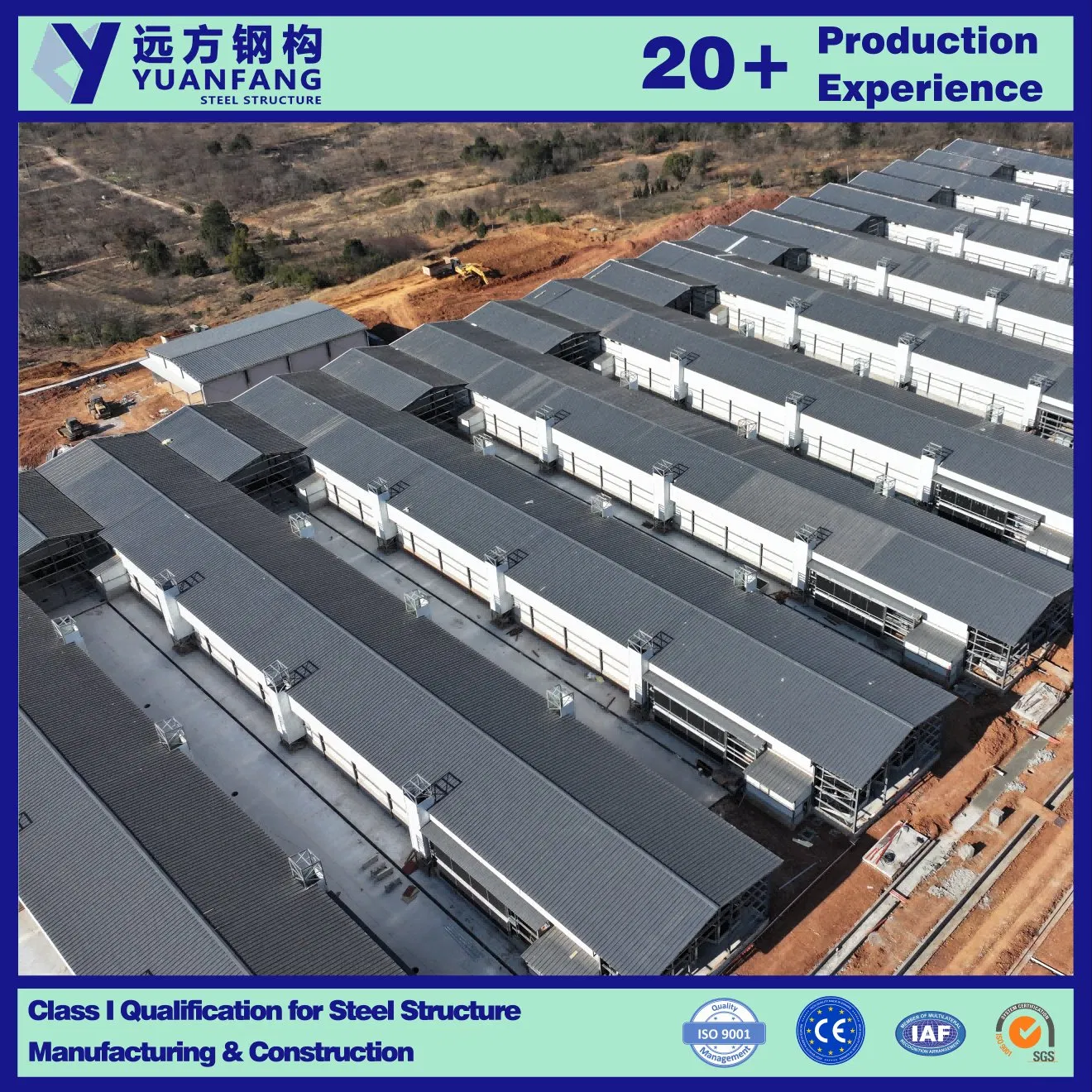 Good Quaity Prefabricated Galvanized Layer Heavy Steel Structure Chicken Coop Poultry House Fabricado En China