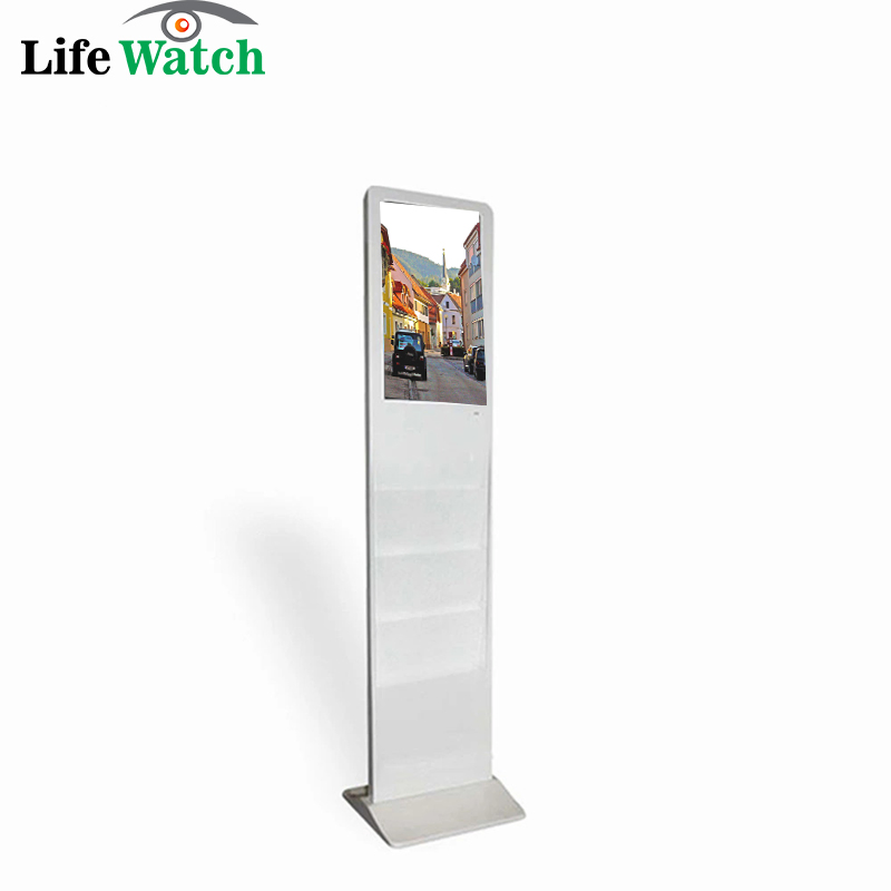 Lifewatch Android System 22-Inch Indoor Floor Upstanding Newspaper Magazine Brochure LCD Advertising Player Kiosk Screen