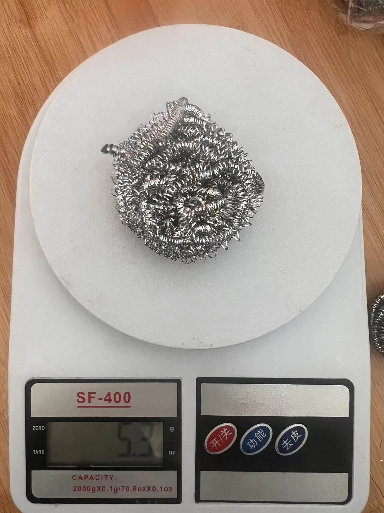 5gram Galvanized Spiral Scourer for Kitchen Cleaning