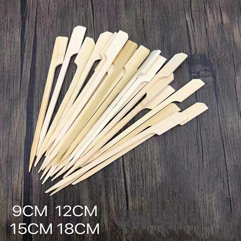 Food-Contacting Grade High Quality Paddle Skewer Gun Skewer BBQ Bamboo Skewer