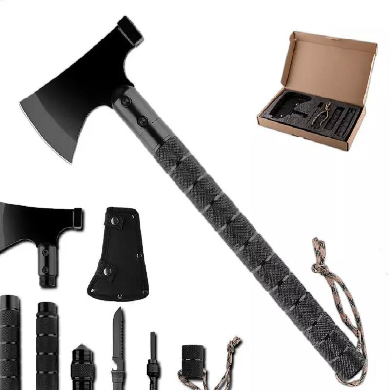 Outdoor Multipurpose Portable Tactical Chopping Wood Cutting Fire Hatchet Tomahawk Hammer Axe