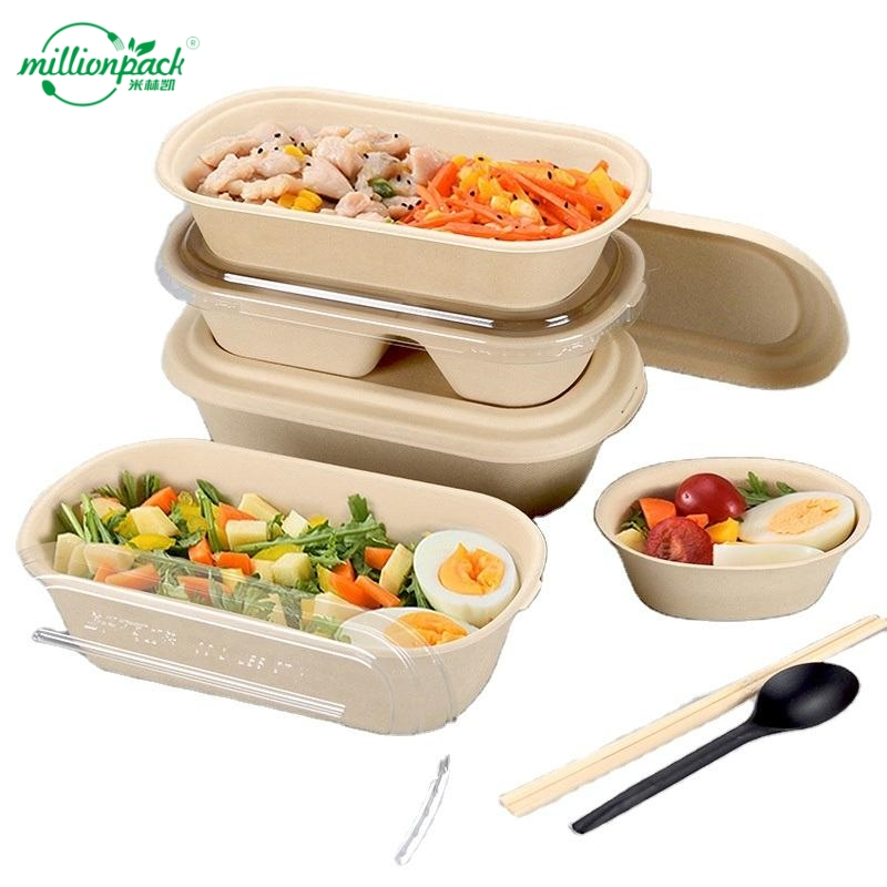 Customizable Size Bagasse Square Box for Tailored Portion Control