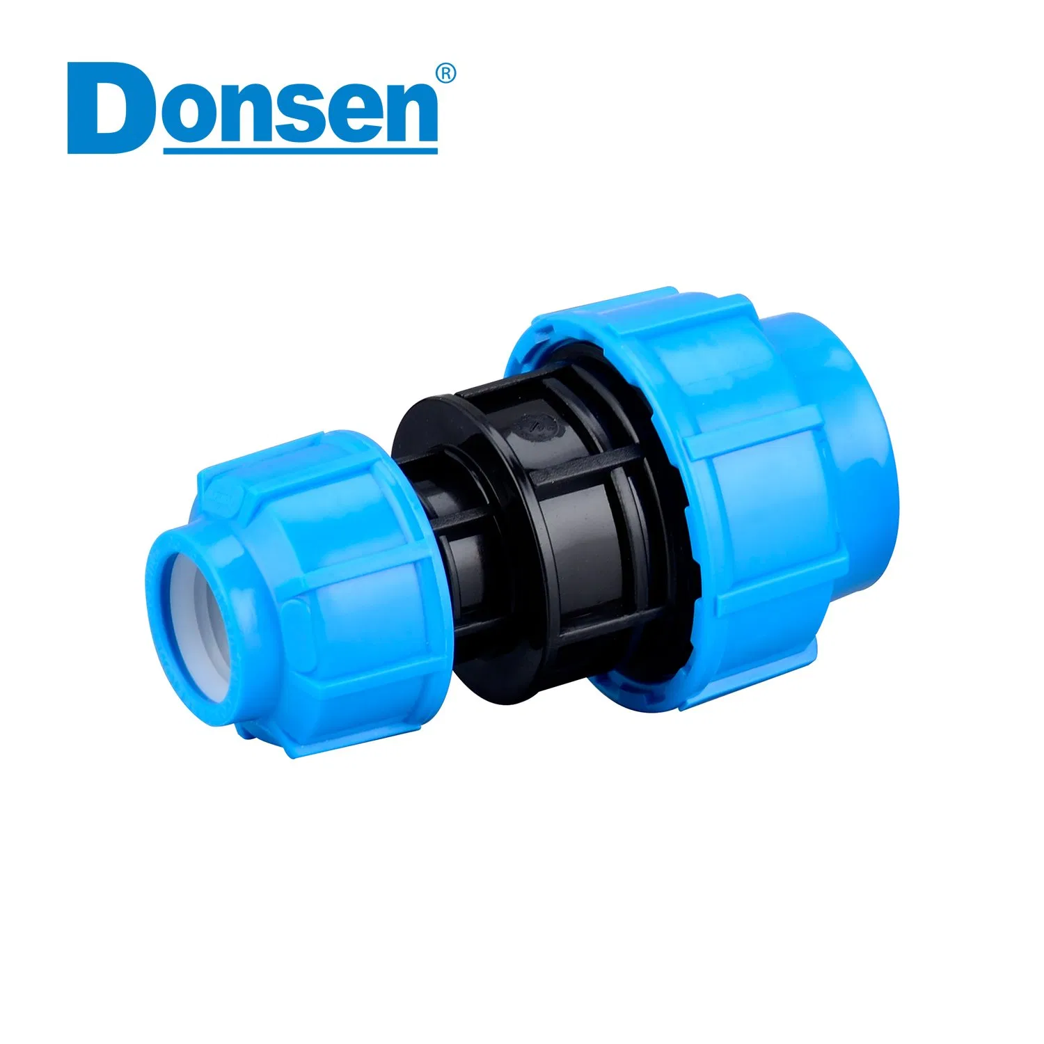 Blue Chemical-Resistant PP Fittings for Industrial Applications