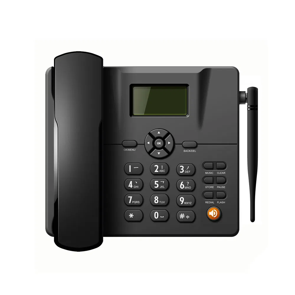 GSM Fixed Wireless Phone Dual SIM Phone Telephone Landline with SIM Card Slot