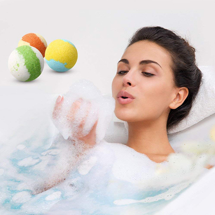 Custom Gift Set Rich Relaxing Natural Organic Handmade Bubble Colorful Bath Bombs