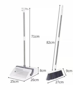 Broom Dustpan Set Household Foldable Living Room Sweeping Hair Broom