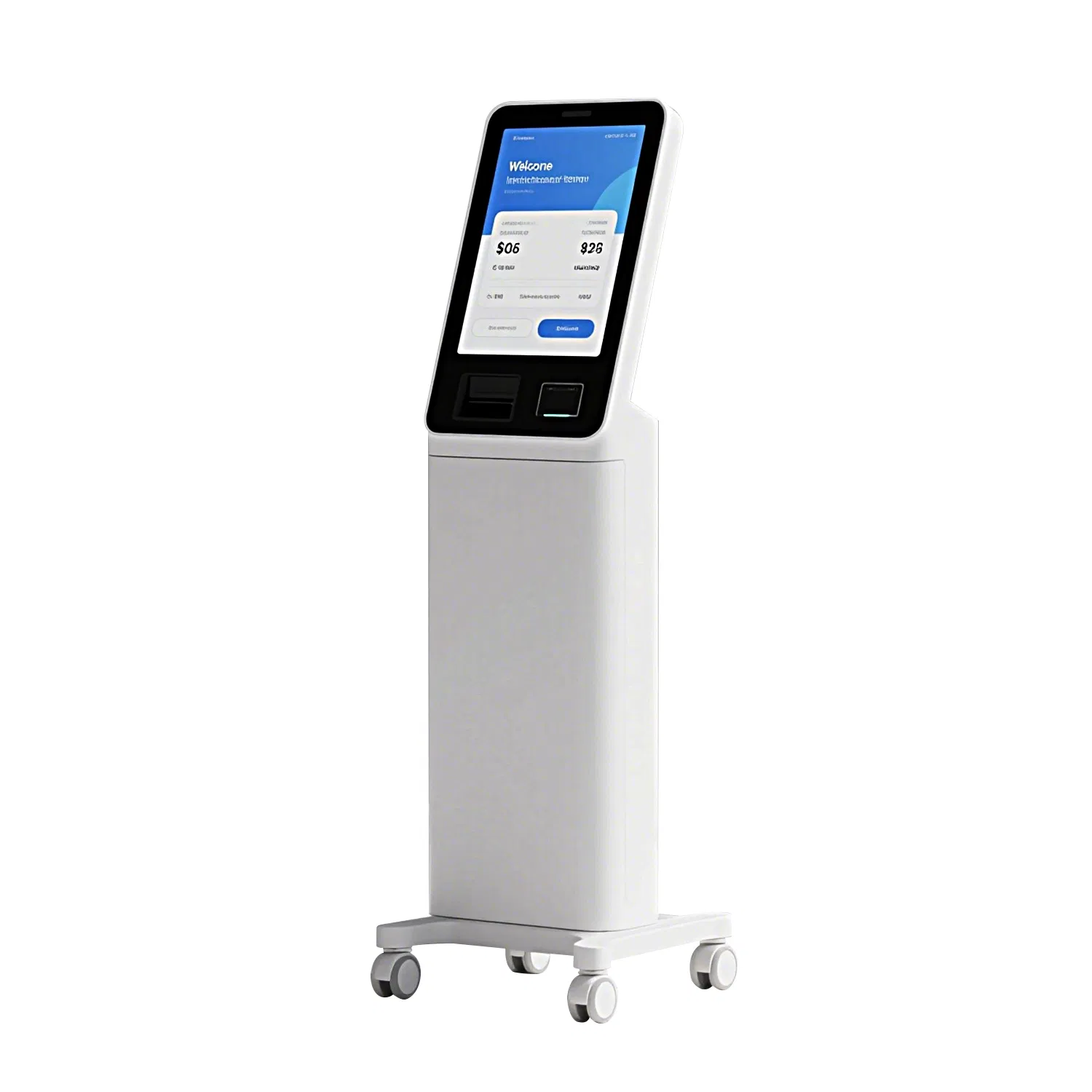 Automatic 21.5 Floor-Standing Self-Ordering POS Payment Kiosk with Thermal Ticket Printer