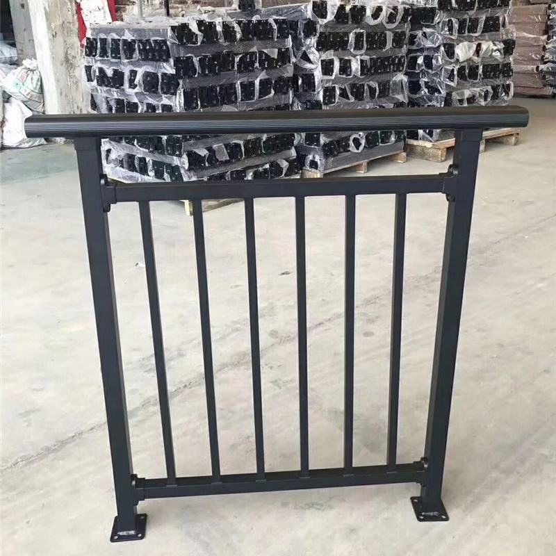 3 Step Outdoor & Indoor Stair Railing Kit Black Balustrades & Handrails for Seniors Porch Hand Rails for Seniors