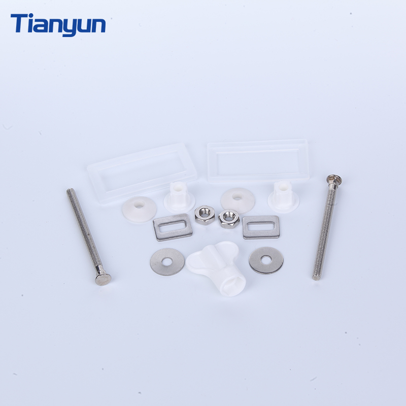 Toilet Lid Stainless Steel Universal Toilet Seat Screws Nuts Fixing Set Hinge