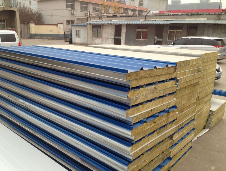 High Quality Steel Mineral Wool Panel for Roofing, Wall PU Panel, EPS Wall Board