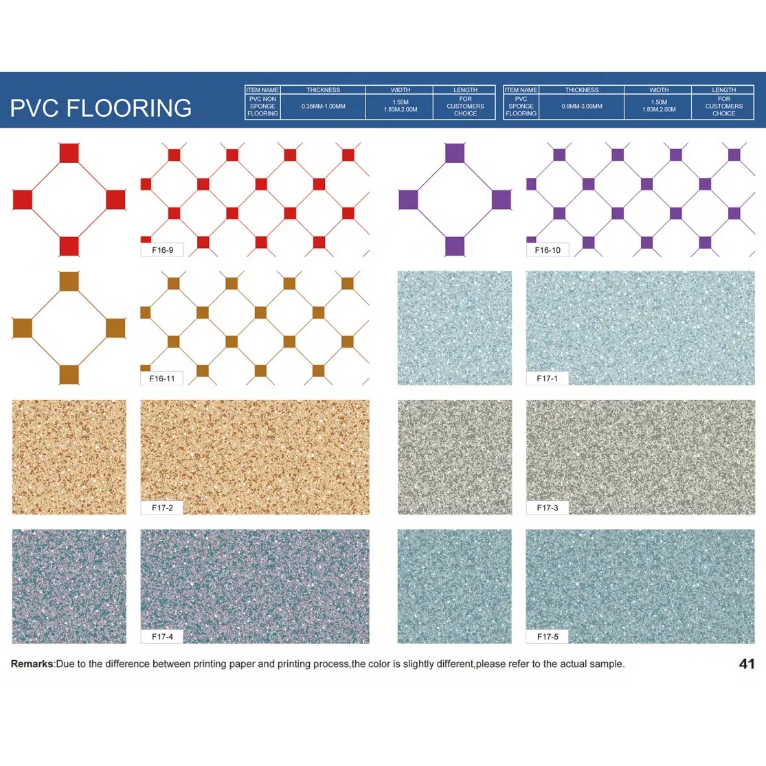 PVC Floor Coverings Plastic Carpet Plastic Floor with Fashion Designs