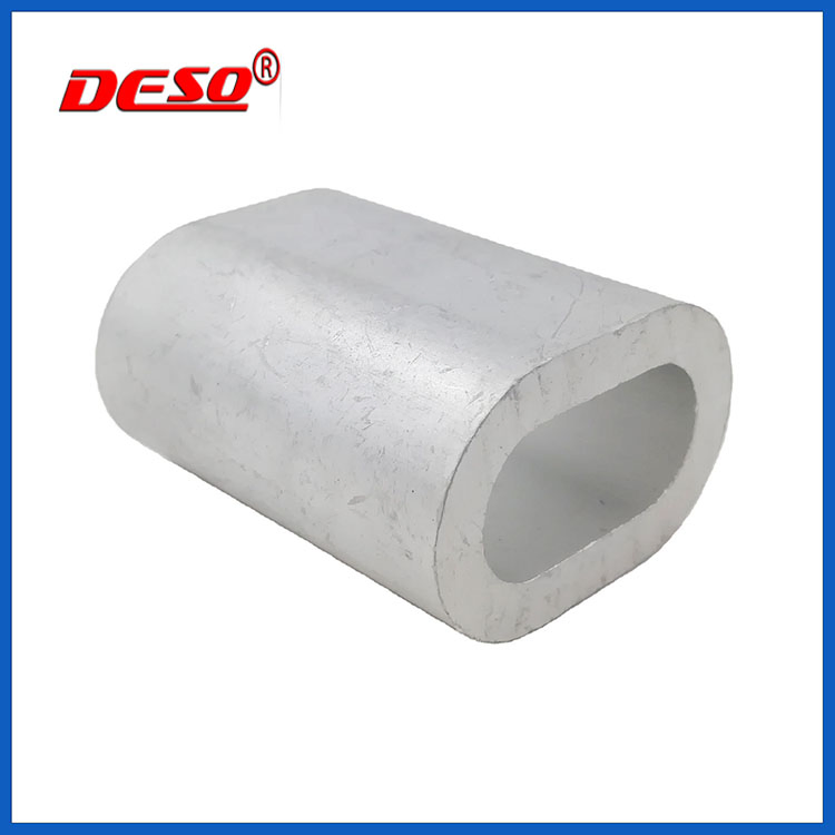 Self Color Wire Rope Accessories Oval Aluminum Sleeve Ferrule