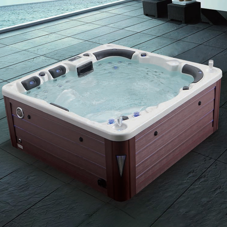 Acrylic Whirlpool Bathtub Garden Outdoor SPA Hot Tub for 6 Person