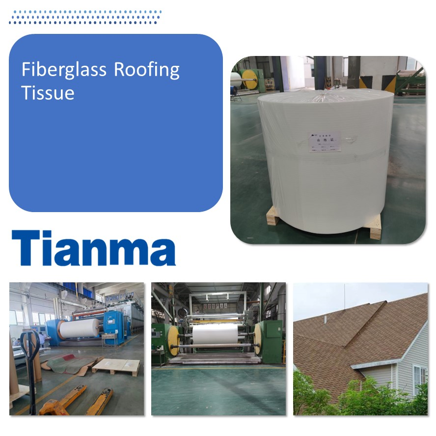 Glass Fiber Roofing Tissue for Waterproofing Veil, Nonwovens
