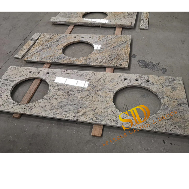 China Manufacturer Brazilian Giallo Golden Granite Countertop