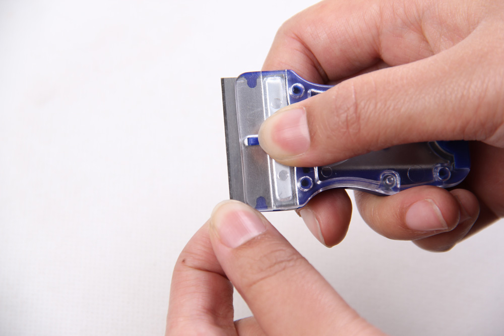 Mini Cleaning Scraper Plastic Razor Scraper W/Plastic Blades or Metal Blades