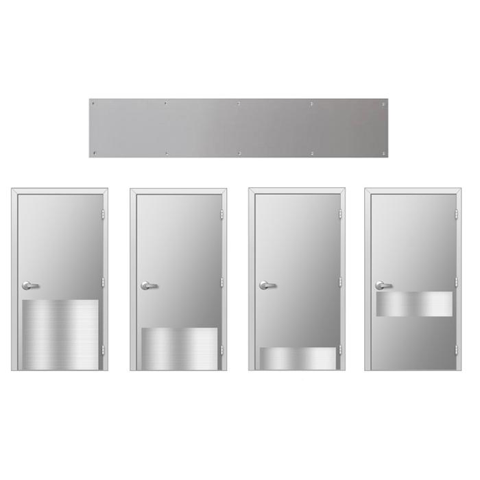 Stainless Steel Mop Plate Door Kick Plate for with Satin Finishes