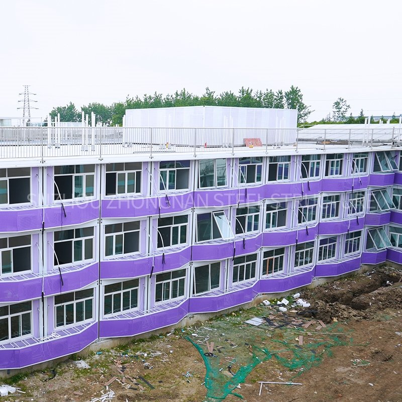 Suzhou Zhongnan Steel Structure 3 Storey Prefab Hospital Building Manufacturer