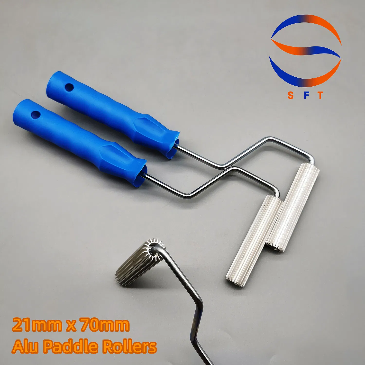 21mm X 70mm Aluminium Fiberglass Paddle Rollers for GRP FRP Laminating