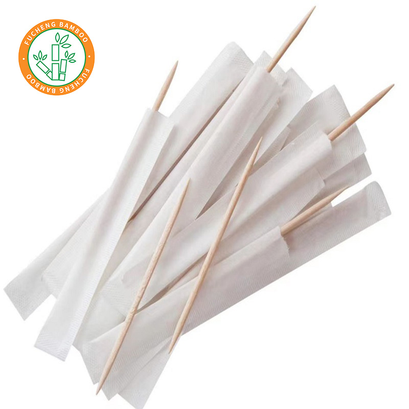 Bamboo Wooden Stainless Steel Toothpick Tool