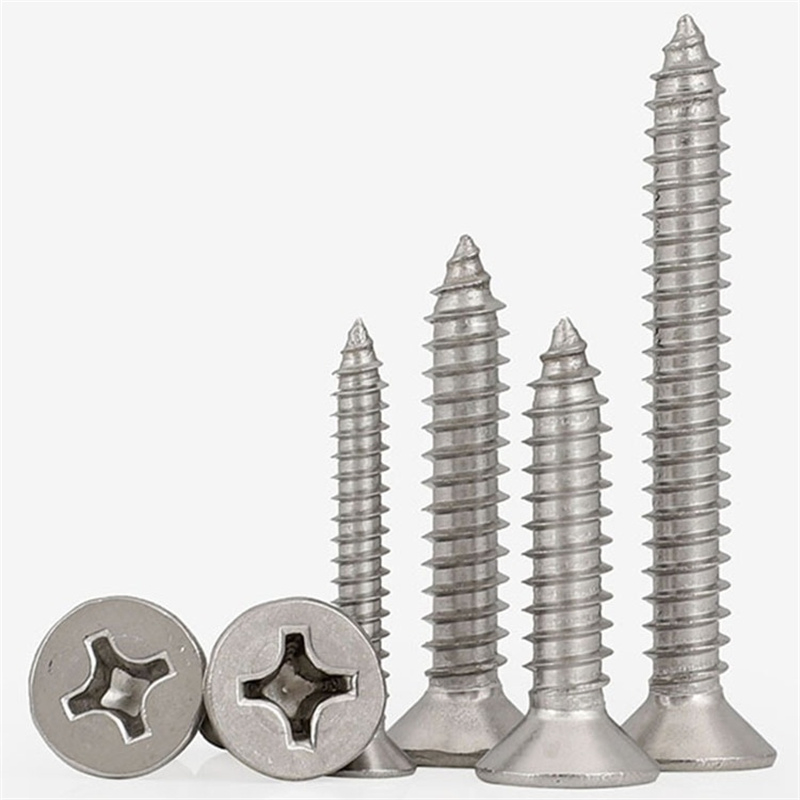Stainless Steel Cross Round Head Self Tapping Sheet Metal Screws