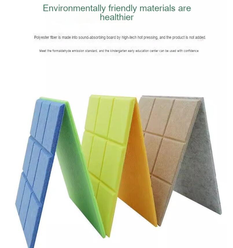 12 Pack Self-Adhesive 9mm Decorative Soft Soundproof Wall Felt Polyester Hexagon Acoustic Panel for Home Office