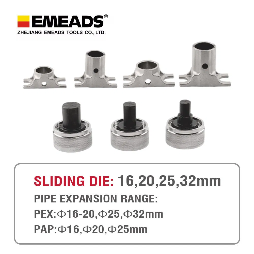 Emeads CD-1240ab Mini Battery Power Axial Pressing Tool Pex Expander Tool PVC Pressing Pipe Fitting Sliding Tool