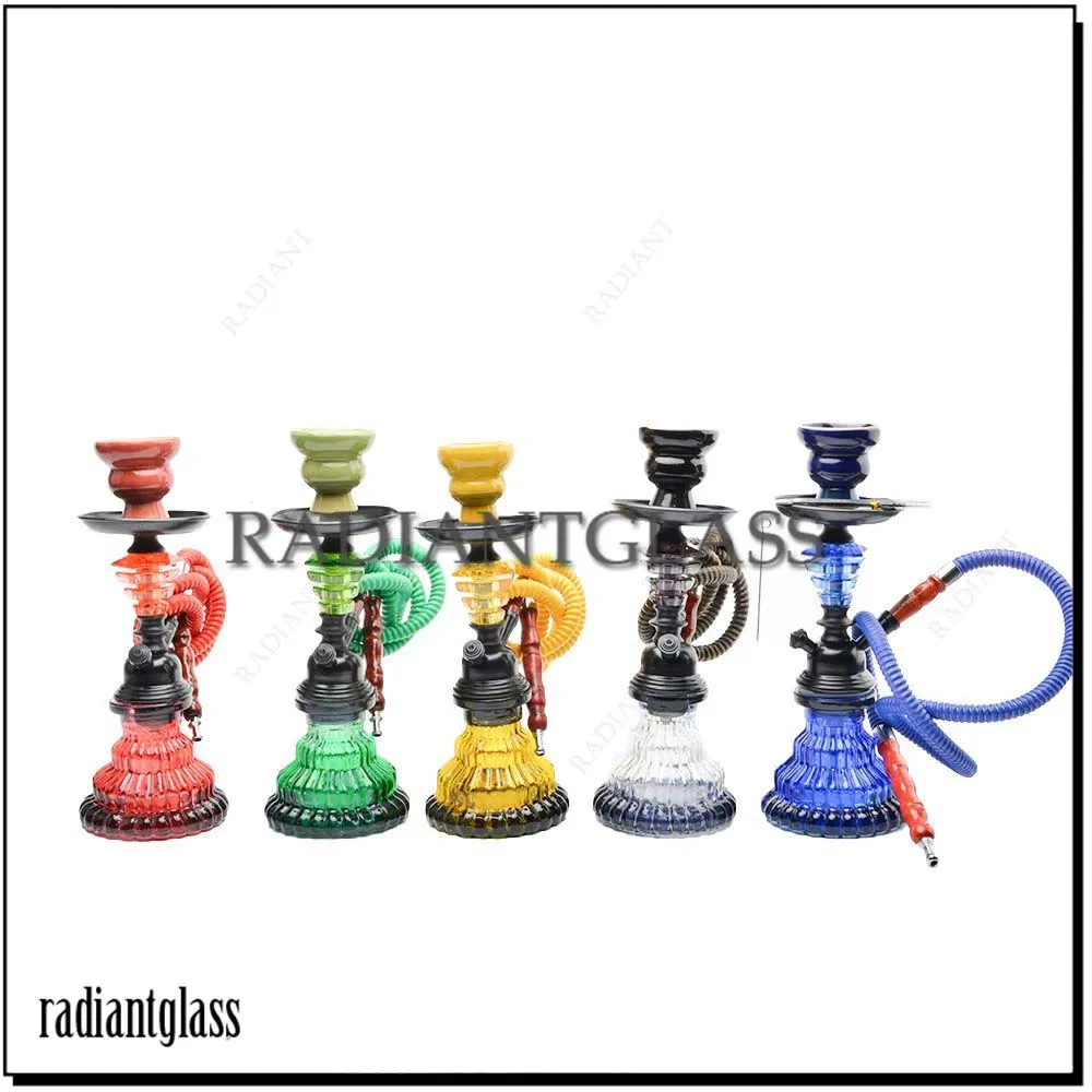 New Spot Mix Color Arabic Hookah Single and Double Tube Trumpet Set Hookah Accessories