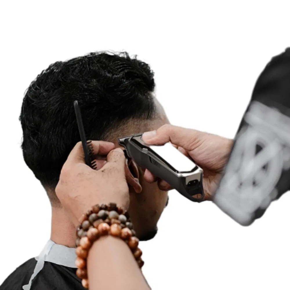 Metal PRO Salon Hair Clipper LED Display Cordless Trimmer Barber Taper Kit
