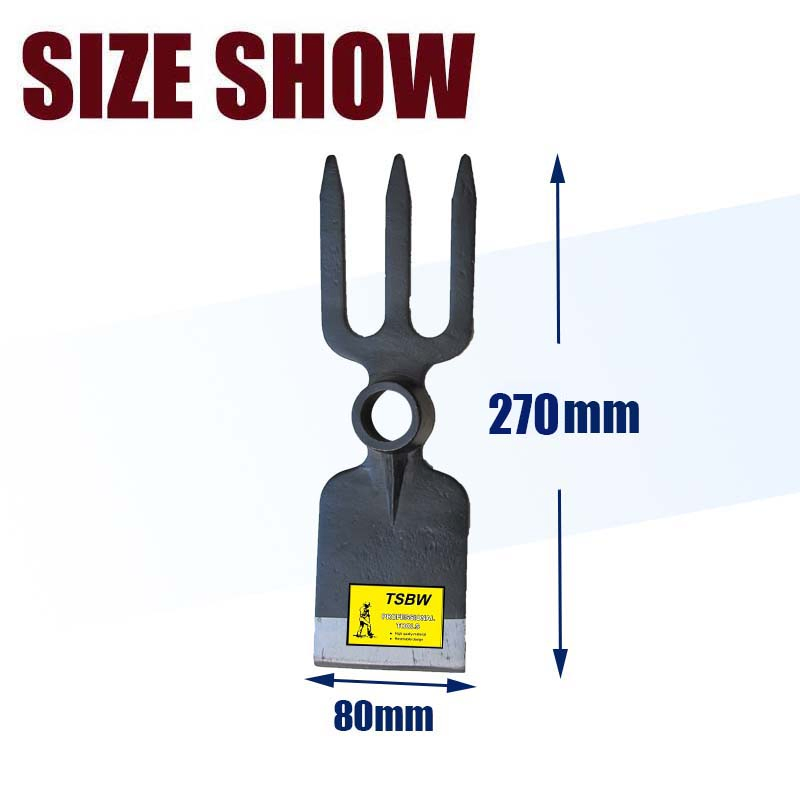 Forged One Piece No Welding Garden Steel Farming Digging Fork Hoe