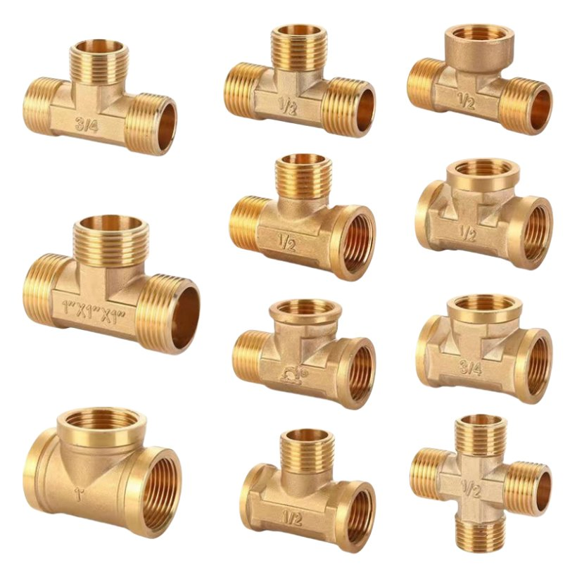 Brass Copper Union Tee Compression Tube Fitting for Secure Connections
