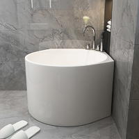 Акриловая угловая ванна с гидромассажем