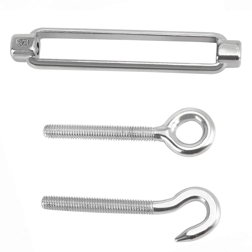 Hook and Eye Turnbuckle for Cable Wire Rope Tension