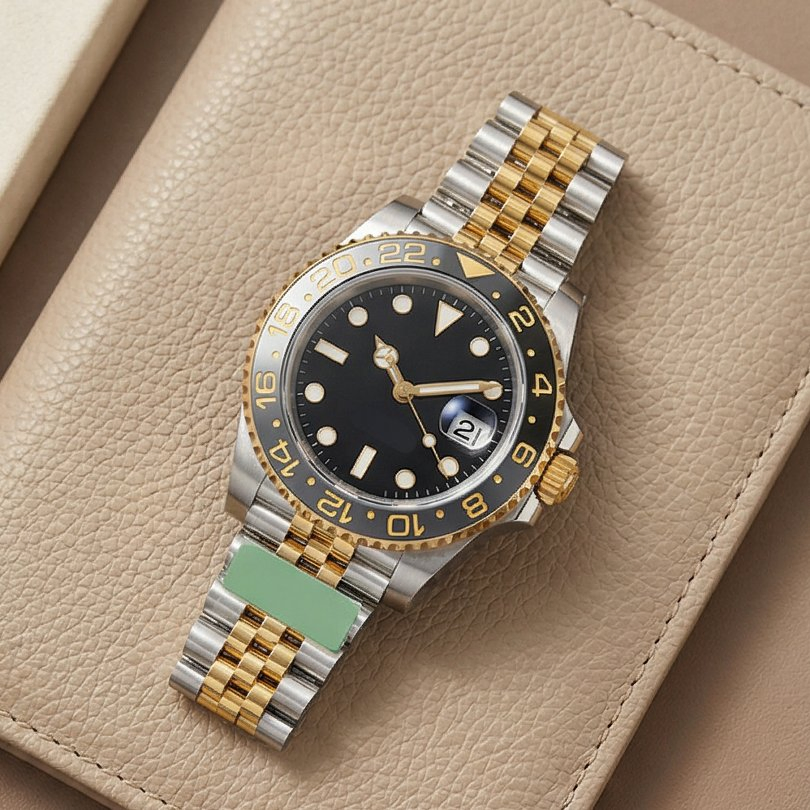 Factory Price Customized Gmt Luxury High-Quality Mechanical Automatic 316L Stainless Steel Retro Diving Watch for Men